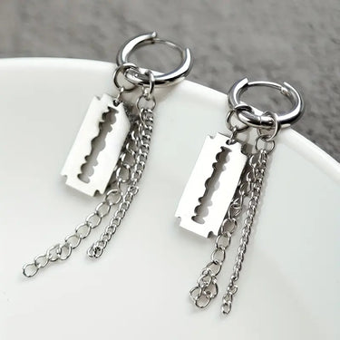 Deadly Chain Hoop Earrings